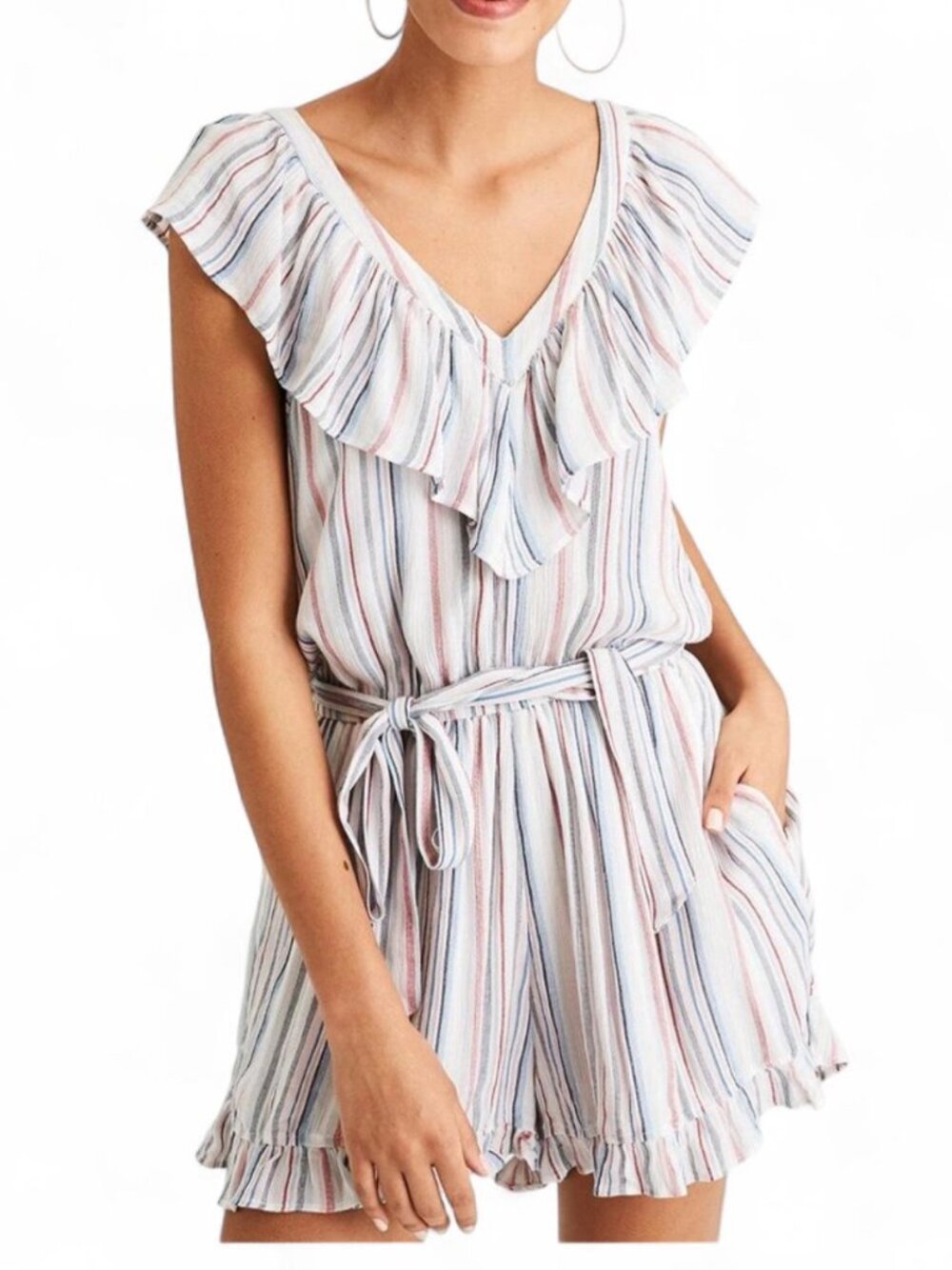 American Eagle - Striped Romper - XS